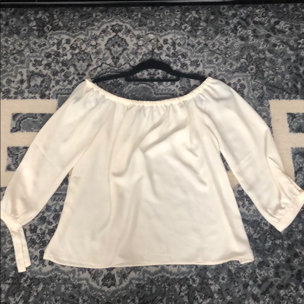 J.Crew off the shoulder blouse. Off white.